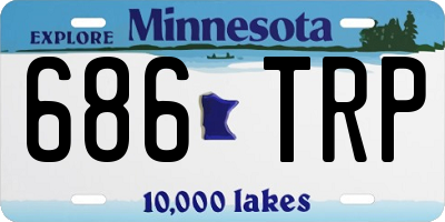 MN license plate 686TRP