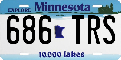 MN license plate 686TRS