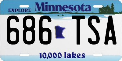 MN license plate 686TSA