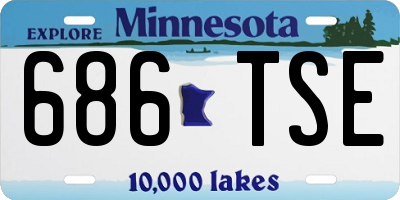 MN license plate 686TSE