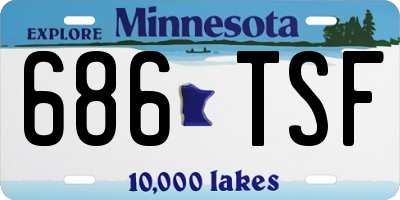 MN license plate 686TSF