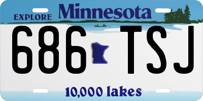 MN license plate 686TSJ