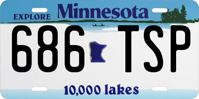 MN license plate 686TSP