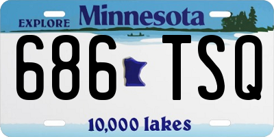 MN license plate 686TSQ
