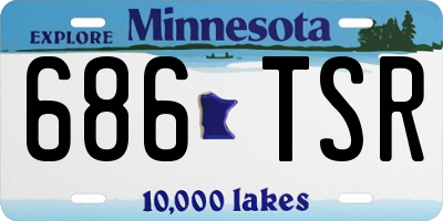 MN license plate 686TSR