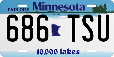 MN license plate 686TSU