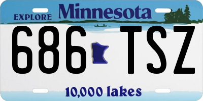 MN license plate 686TSZ