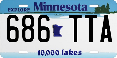 MN license plate 686TTA