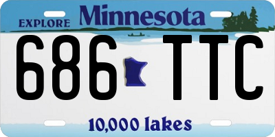 MN license plate 686TTC