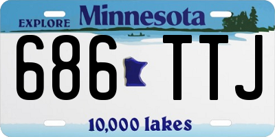 MN license plate 686TTJ