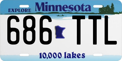 MN license plate 686TTL