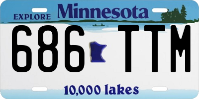 MN license plate 686TTM