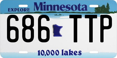 MN license plate 686TTP
