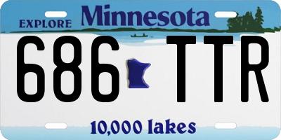 MN license plate 686TTR