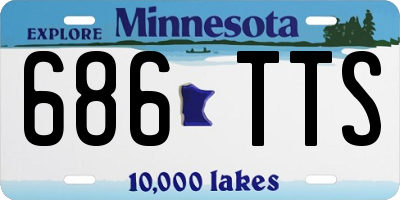 MN license plate 686TTS