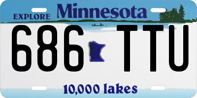 MN license plate 686TTU