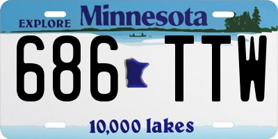 MN license plate 686TTW