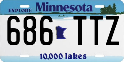 MN license plate 686TTZ