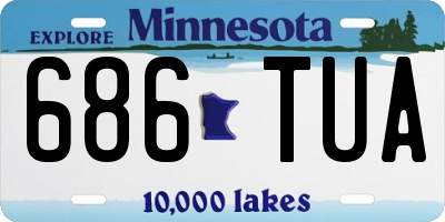 MN license plate 686TUA