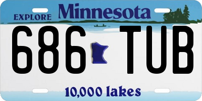 MN license plate 686TUB