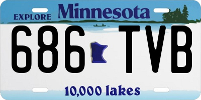 MN license plate 686TVB
