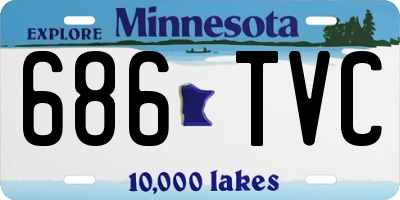 MN license plate 686TVC