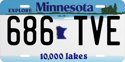MN license plate 686TVE
