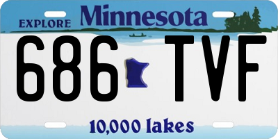 MN license plate 686TVF