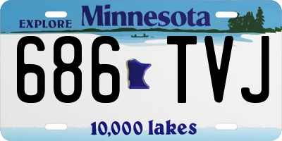 MN license plate 686TVJ