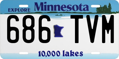 MN license plate 686TVM