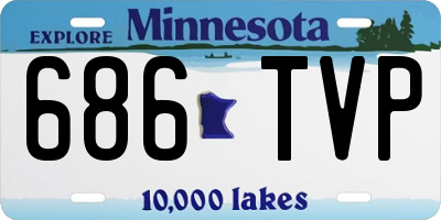 MN license plate 686TVP