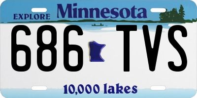 MN license plate 686TVS