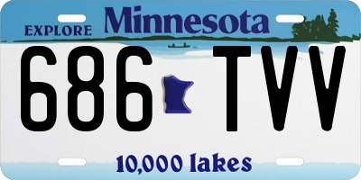 MN license plate 686TVV