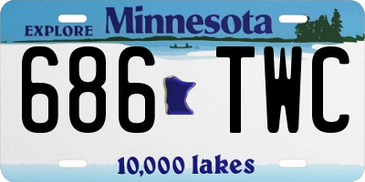 MN license plate 686TWC