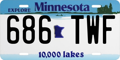 MN license plate 686TWF