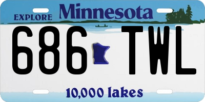 MN license plate 686TWL