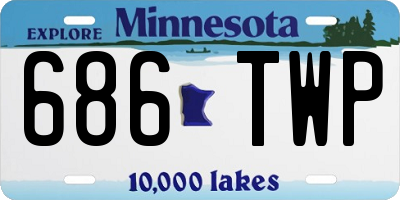 MN license plate 686TWP