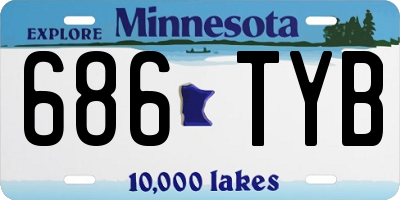 MN license plate 686TYB