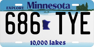 MN license plate 686TYE