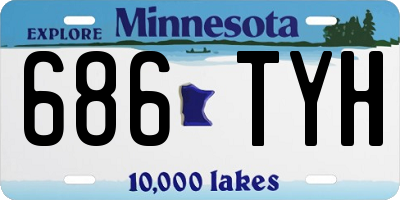 MN license plate 686TYH