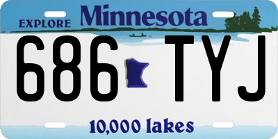 MN license plate 686TYJ