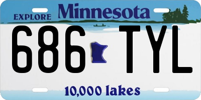MN license plate 686TYL