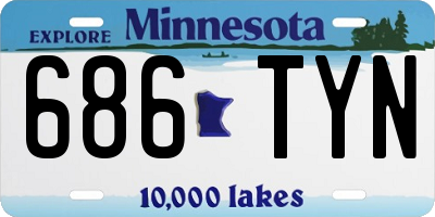 MN license plate 686TYN
