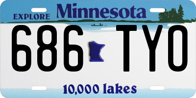 MN license plate 686TYO