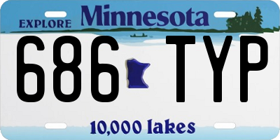 MN license plate 686TYP