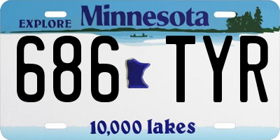 MN license plate 686TYR