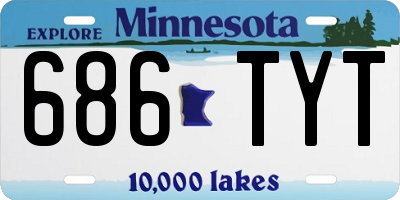 MN license plate 686TYT
