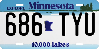 MN license plate 686TYU