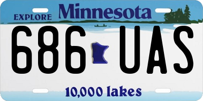 MN license plate 686UAS