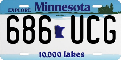 MN license plate 686UCG